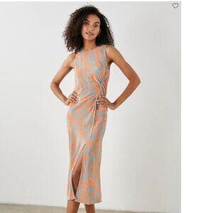 Rails Gabriella dress Orange Diffused Cheetah NWT XL